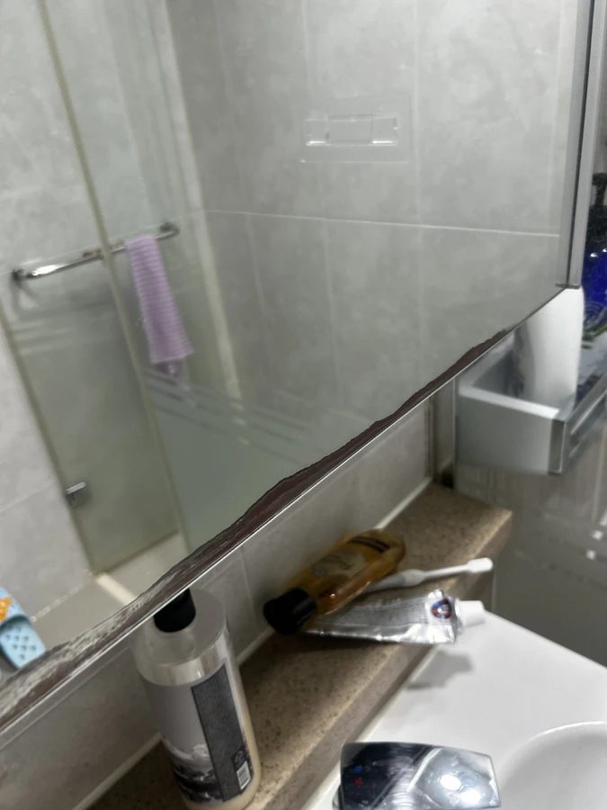오산 화장실거울장교체 시공전 사진