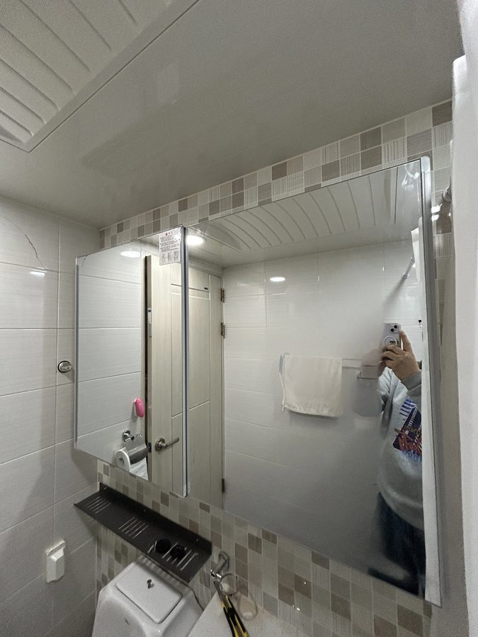파주 화장실거울장교체 시공후 사진